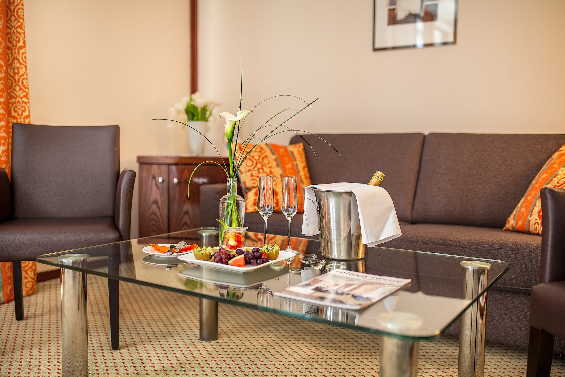 Wohnbereich Suite relexa hotel Bad Steben