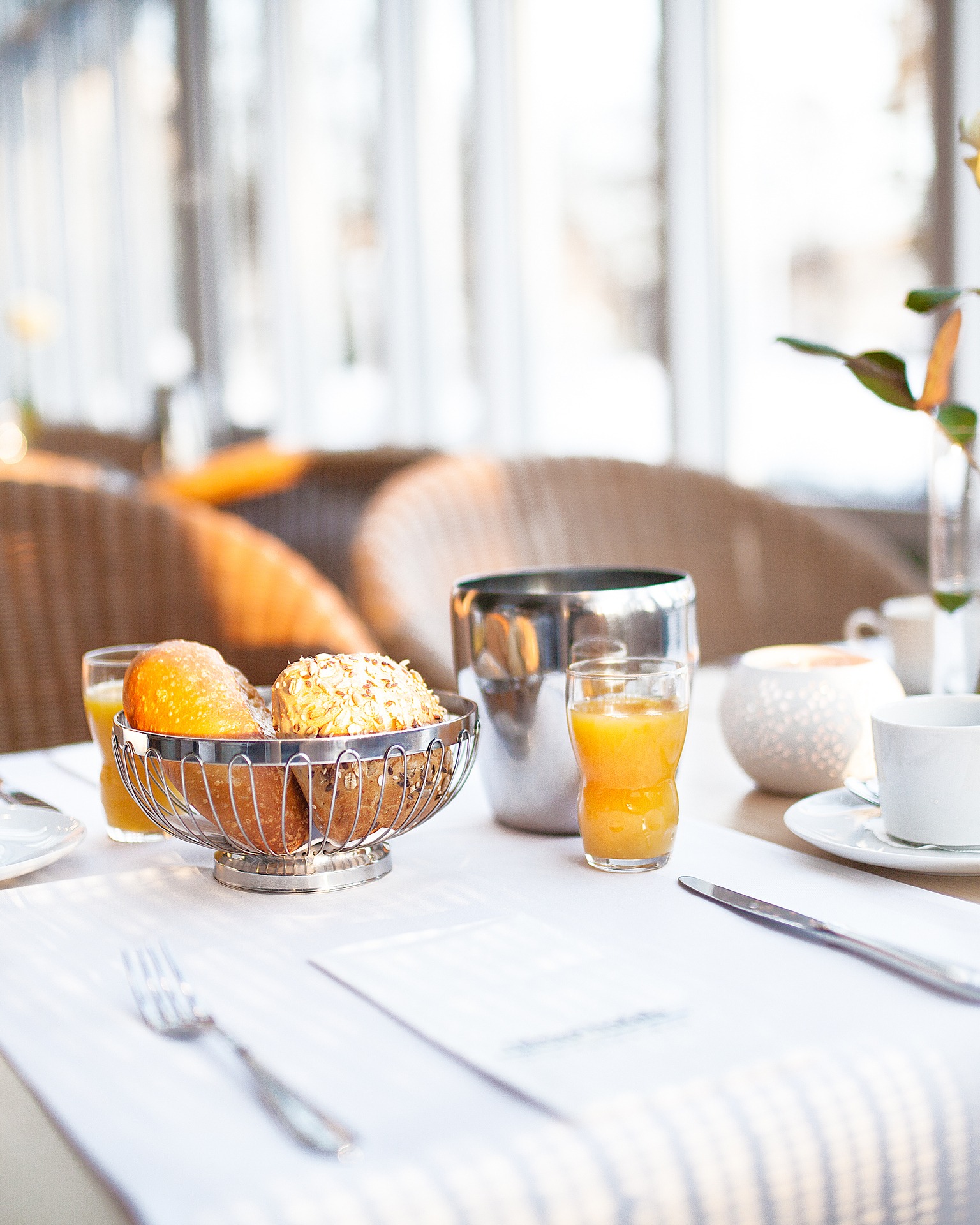 Frühstück im Wintergarten im relexa hotel Bad Steben