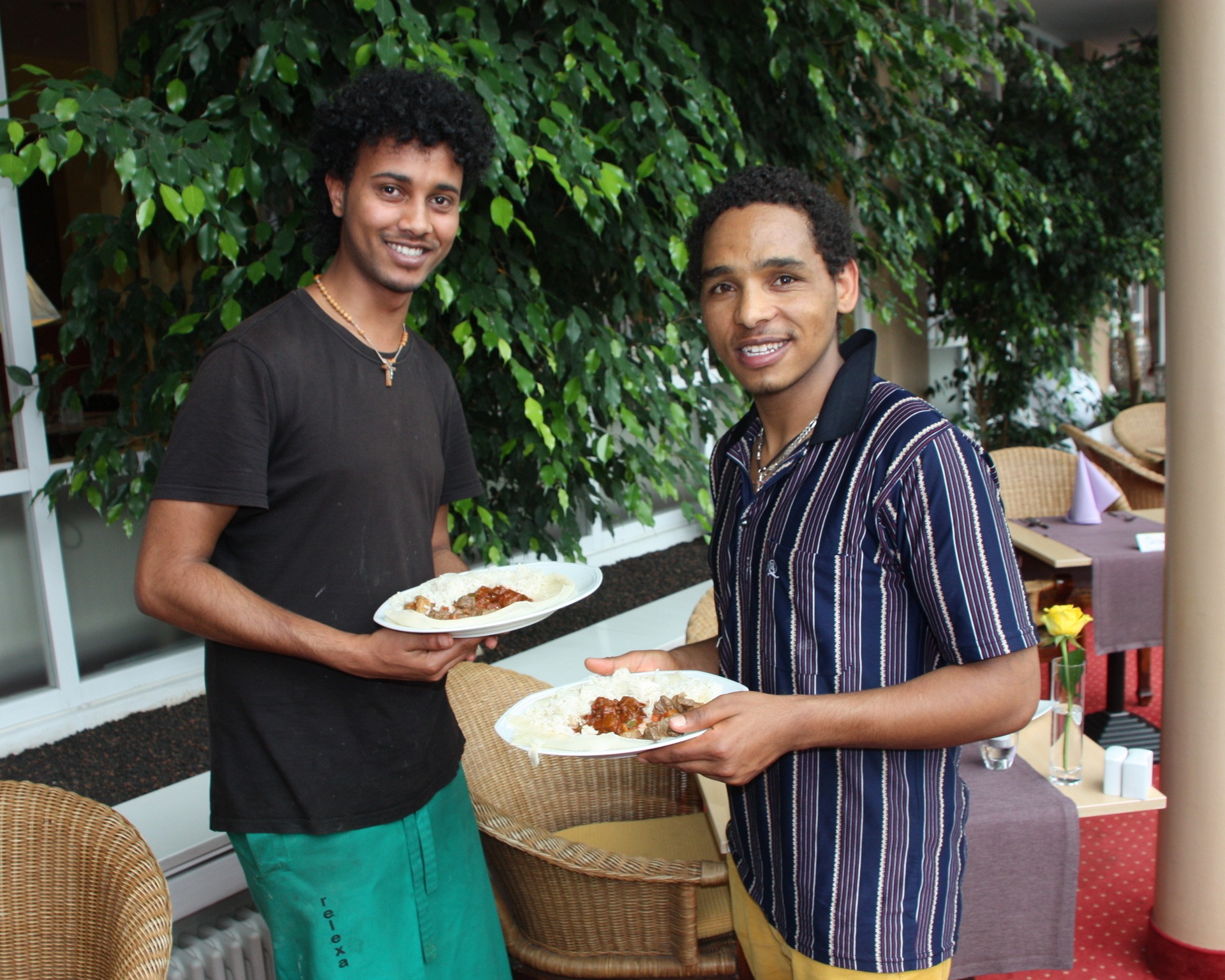 Flüchtlingspraktikanten im relexa hotel Bad Steben