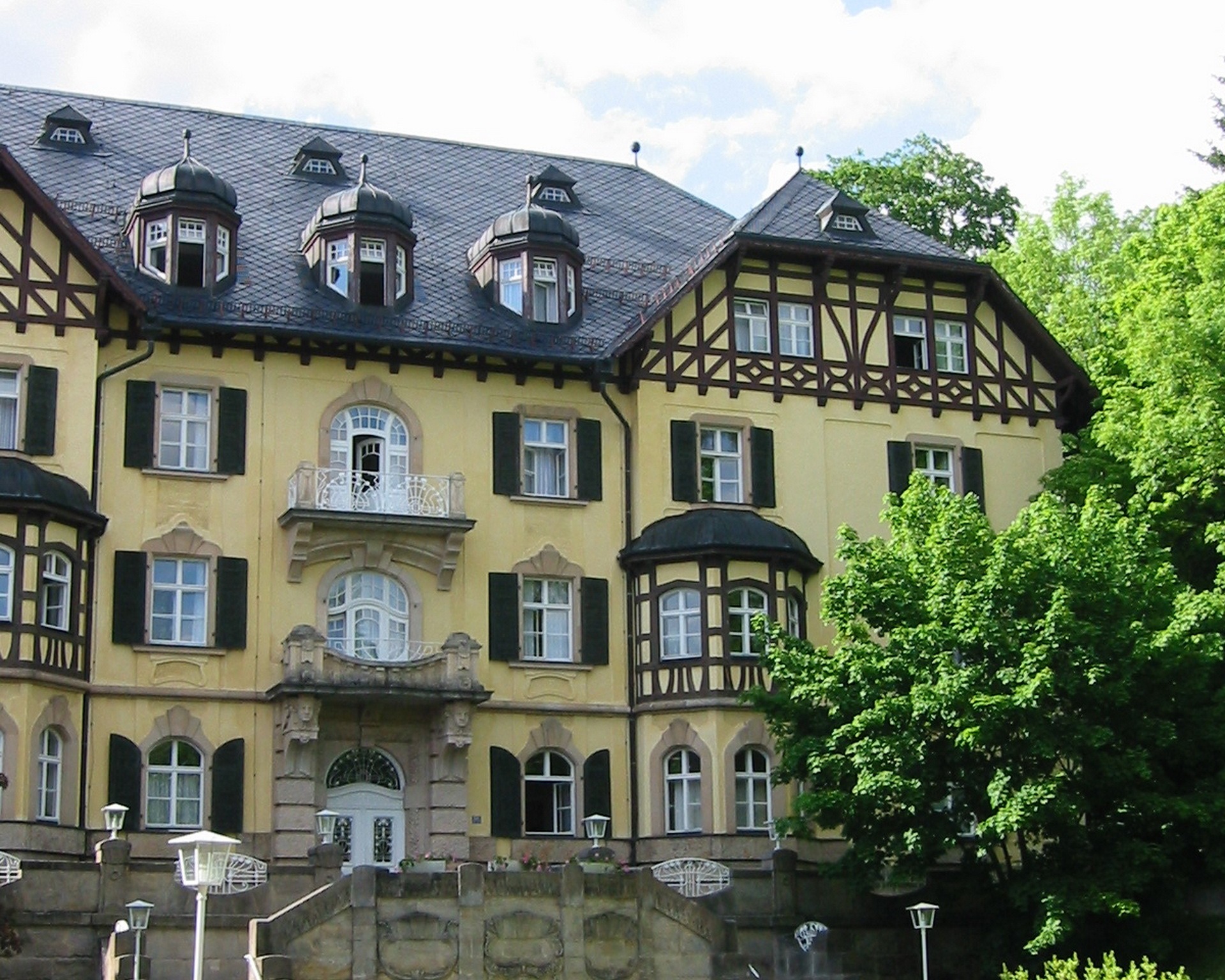 Außenansicht Parkschlösschen am relexa hotel Bad Steben  
