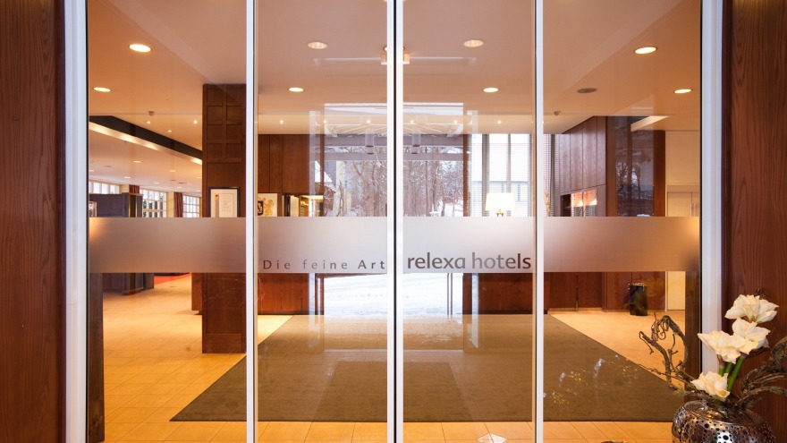 Blick in die Hotelhalle relexa hotel Bad Steben